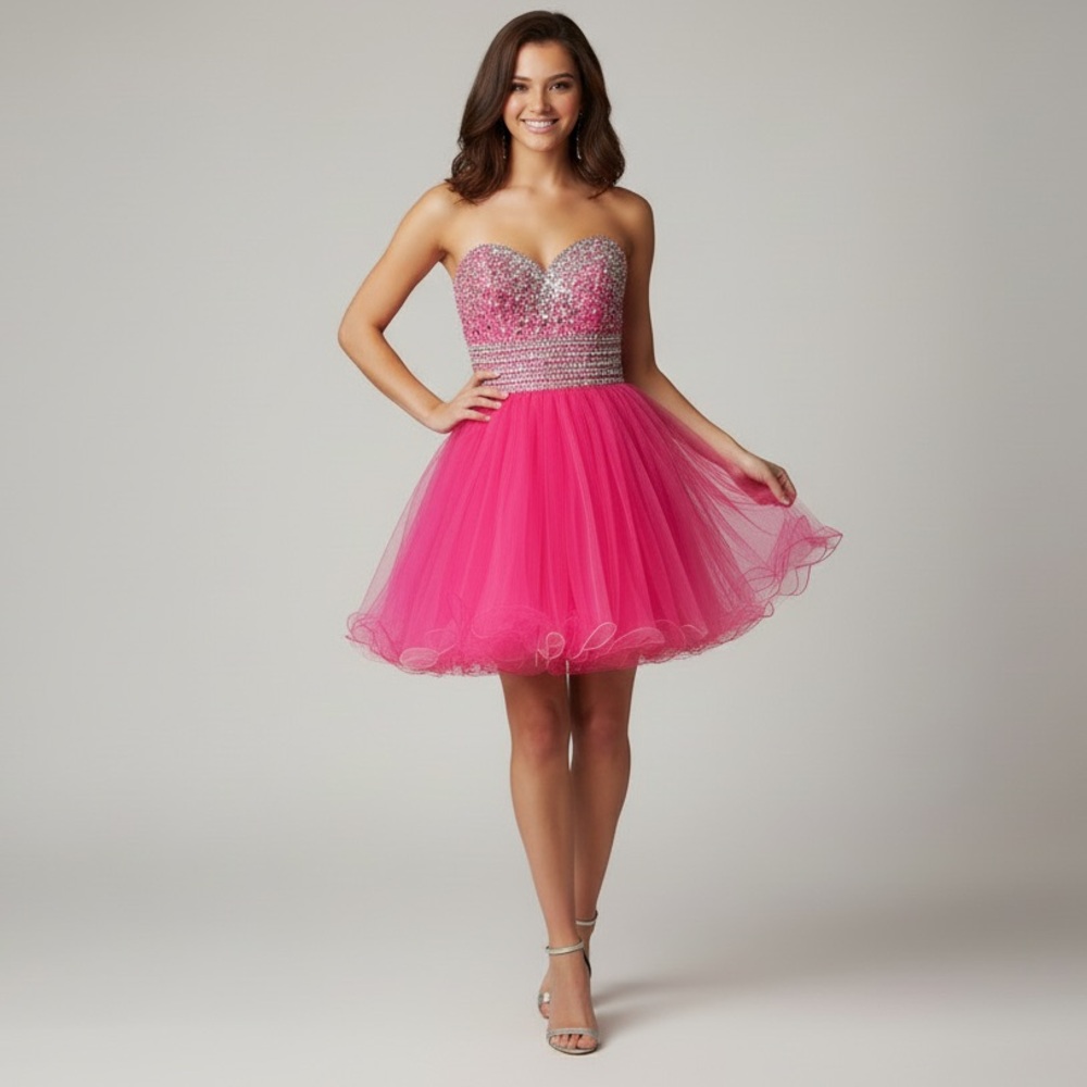 Boubou - Chic Pink Prom Dress